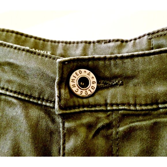 ADRIANO GOLDSCHMIED Black Leatherette Super Skinny Ankle Leggings Sz 28 Jeans - Picture 6 of 14